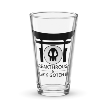 Breakthrough & Black Goten BJJ Shaker Pint Glass